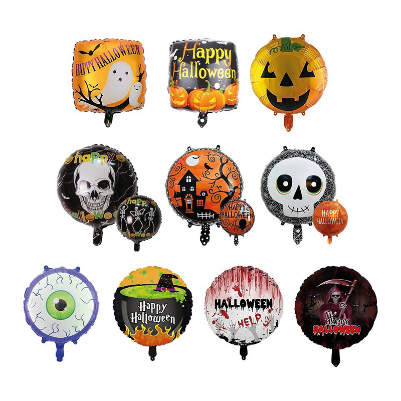 Kit H&eacute;lium ballons Alu Halloween