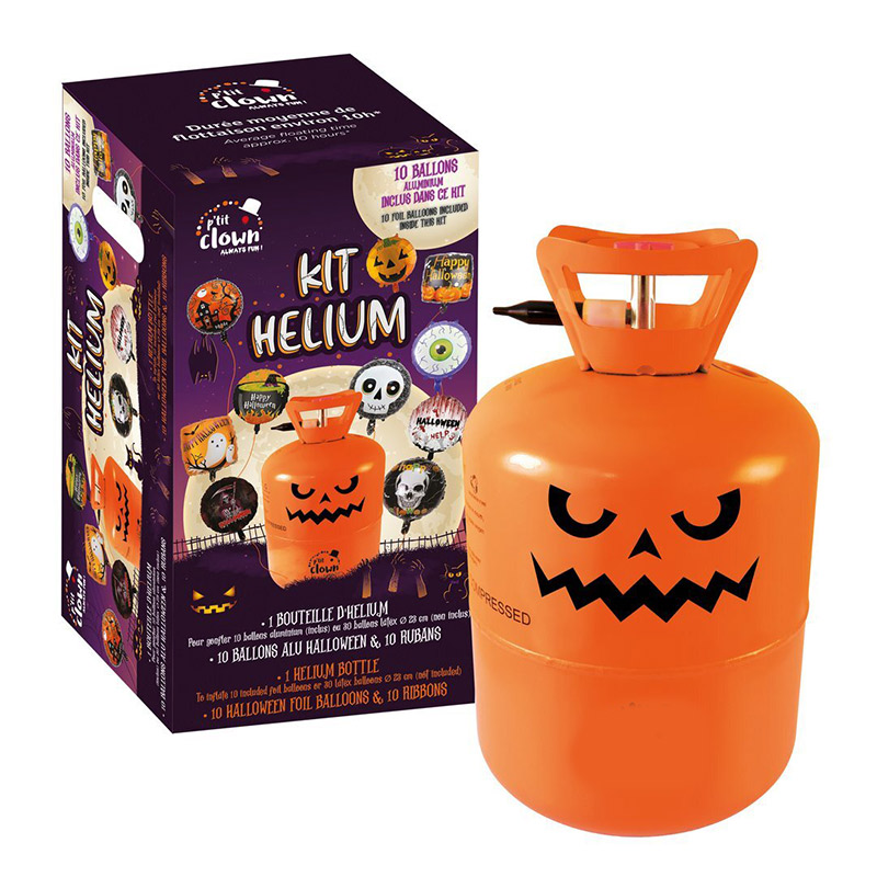Kit H&eacute;lium ballons Alu Halloween