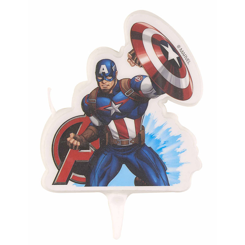 Bougie Anniversaire Captain América