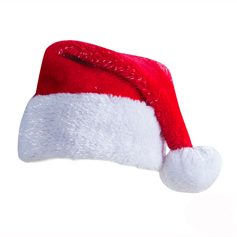 Bonnet de No&euml;l Rouge argent