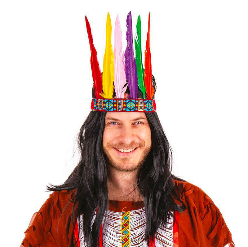 Bandeau indien 6 plumes
