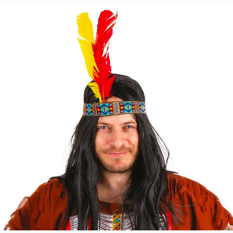 Bandeau indien 2 plumes