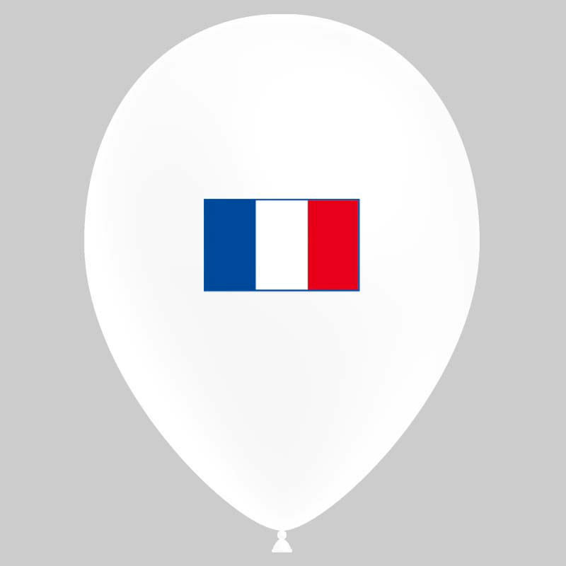 Ballon drapeau France (latex)