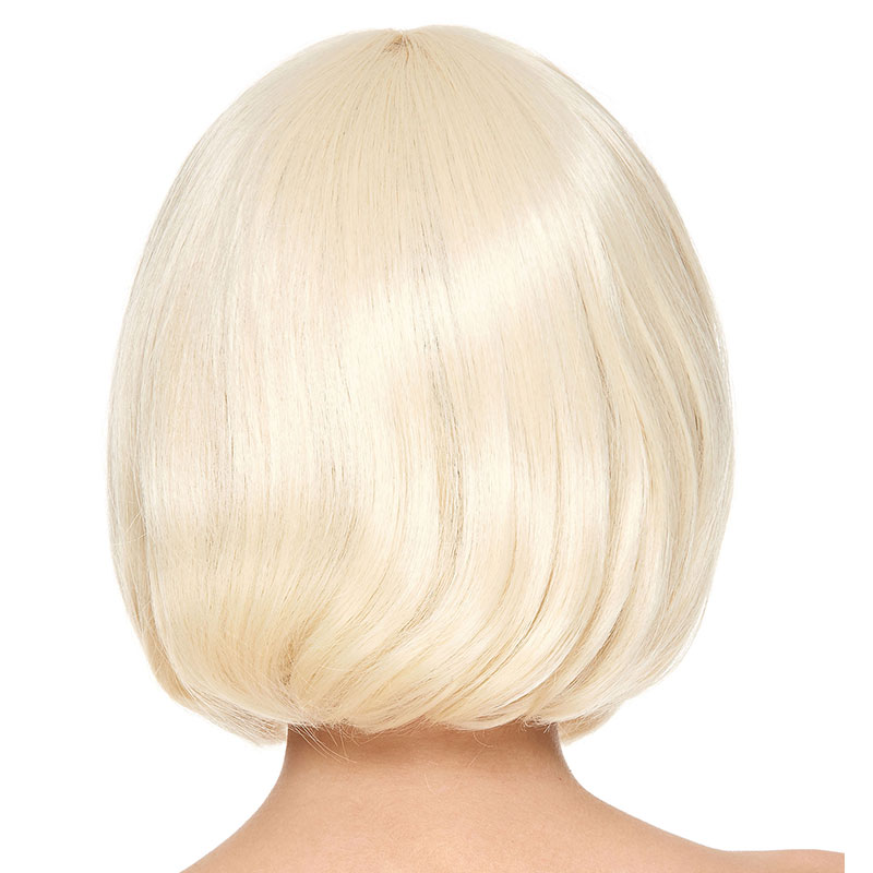Perruque Blonde carr&eacute; court luxe