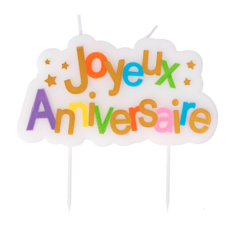 Bougie "Joyeux Anniversaire"