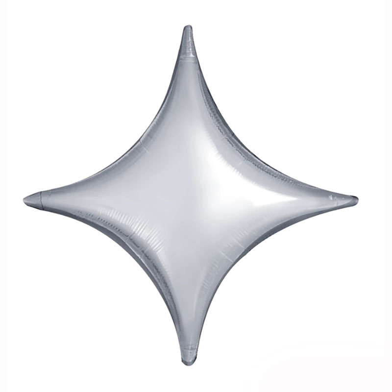 Ballon Mylar &eacute;toile design argent (Starpoint) 18'' par 5