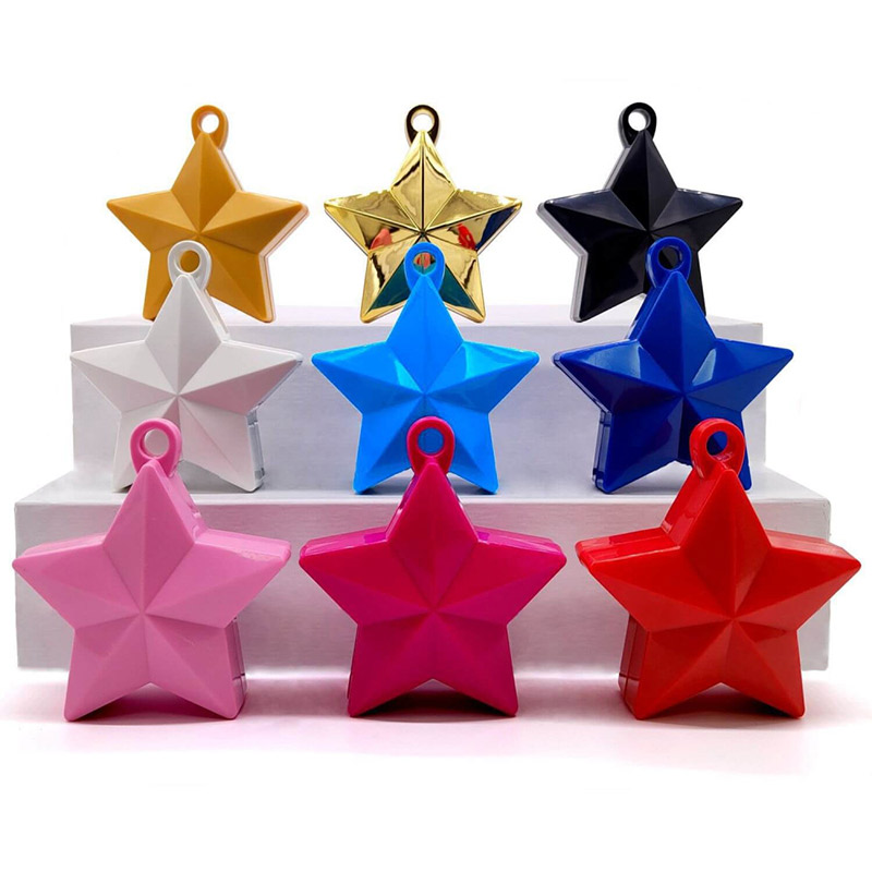 Poids ballon &eacute;toile 135gr par 12 (diff&eacute;rents coloris)