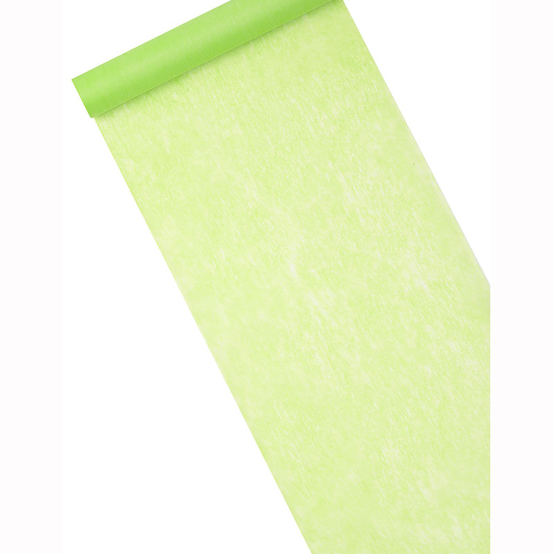 Chemin de table intiss&eacute; Vert Menthe 10 m&egrave;tres