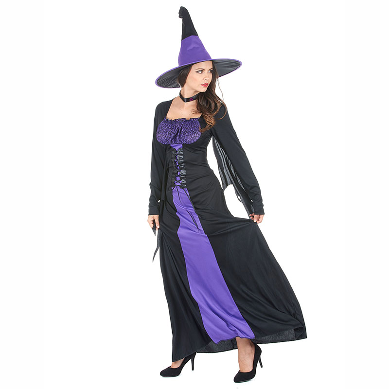 Déguisement Sorcière violette femme Halloween
