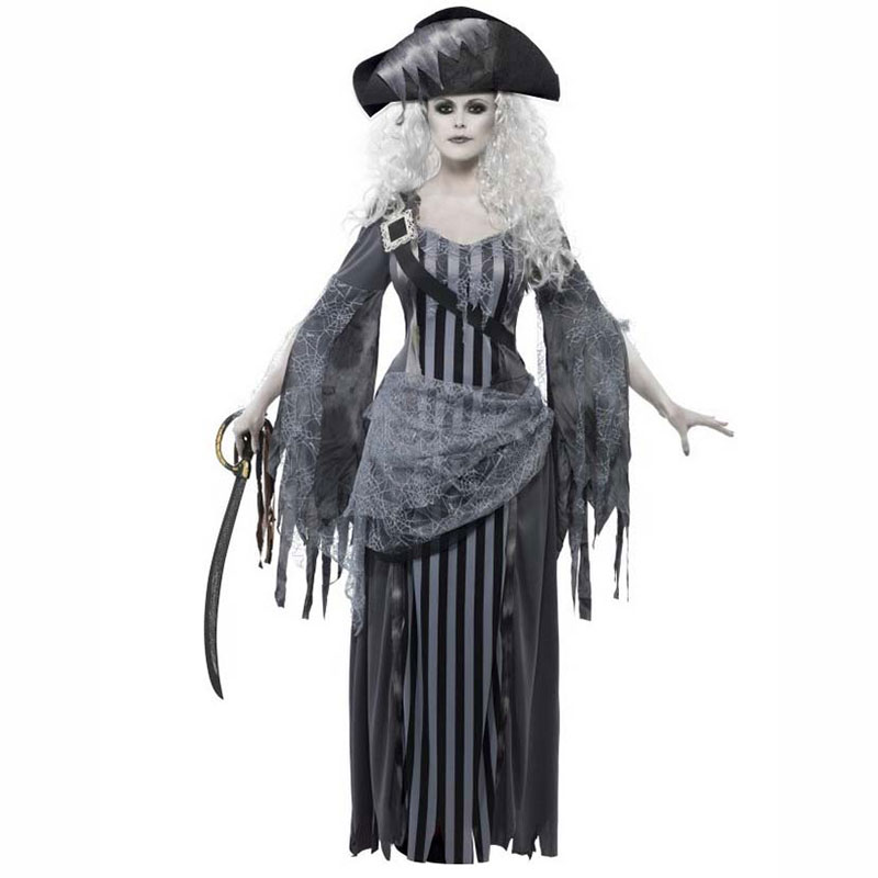 D&eacute;guisement Lady Pirate Grise Halloween
