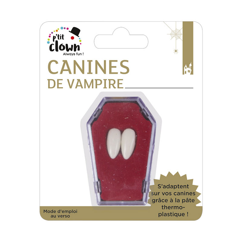 Canines de vampire avec p&acirc;te