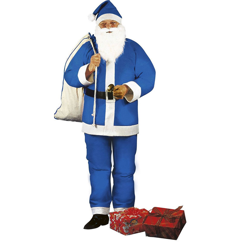 Déguisement Père Noël Bleu