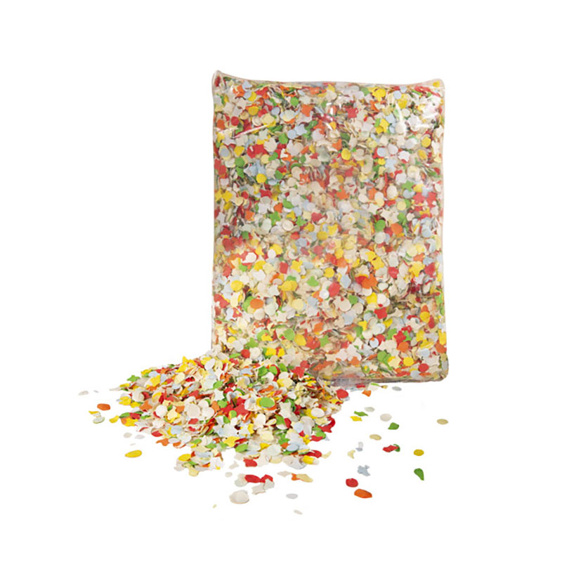 Confettis multicolores d&eacute;poussi&eacute;r&eacute;s luxe 100gr