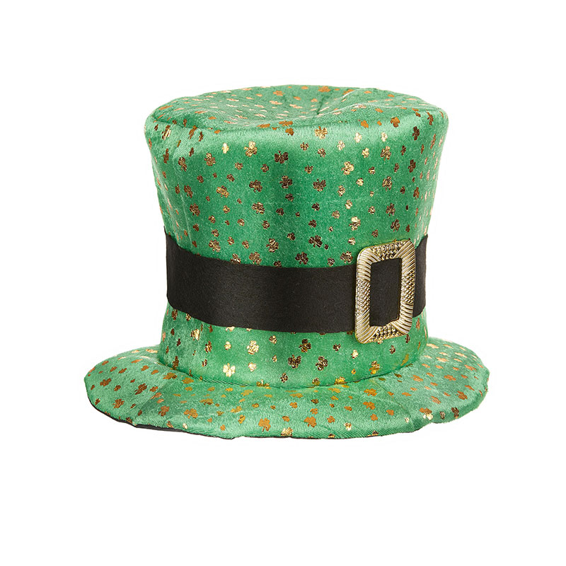 Chapeau Saint Patrick imprimé trèfles