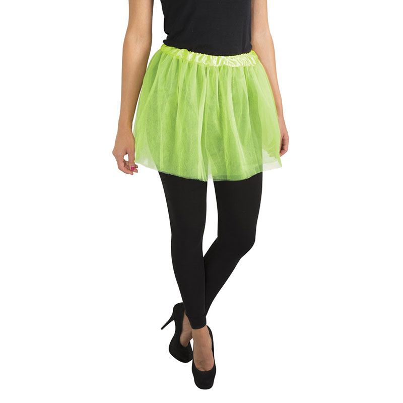 Tutu en tulle doubl&eacute; vert