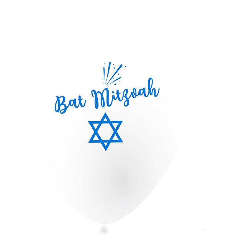 Ballon Bat Mitzvah assortis