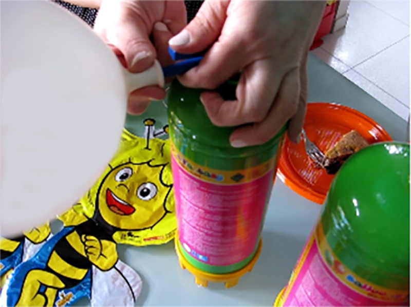 Bouteille H&eacute;lium Jetable L&eacute;g&egrave;re (30 ballons - 2,1 L)