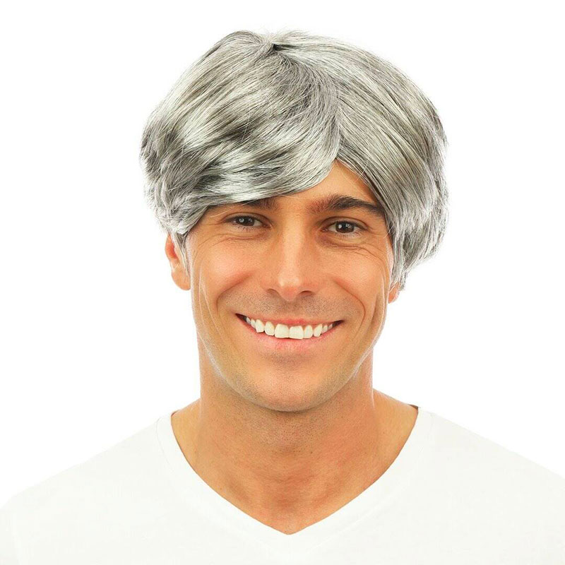 Perruque courte raide homme (diff&eacute;rents coloris)