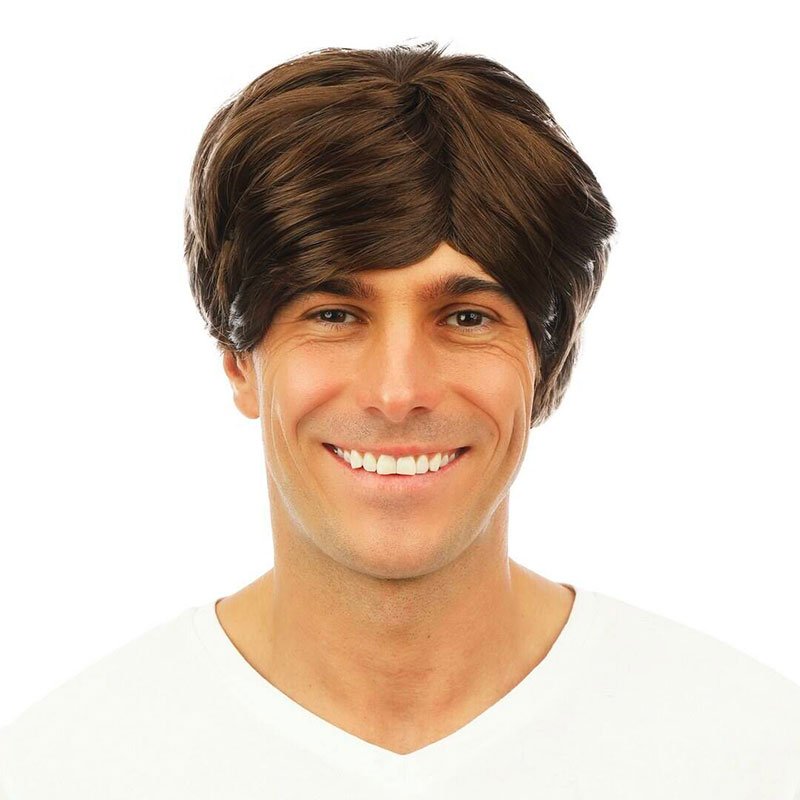 Perruque courte raide homme (diff&eacute;rents coloris)