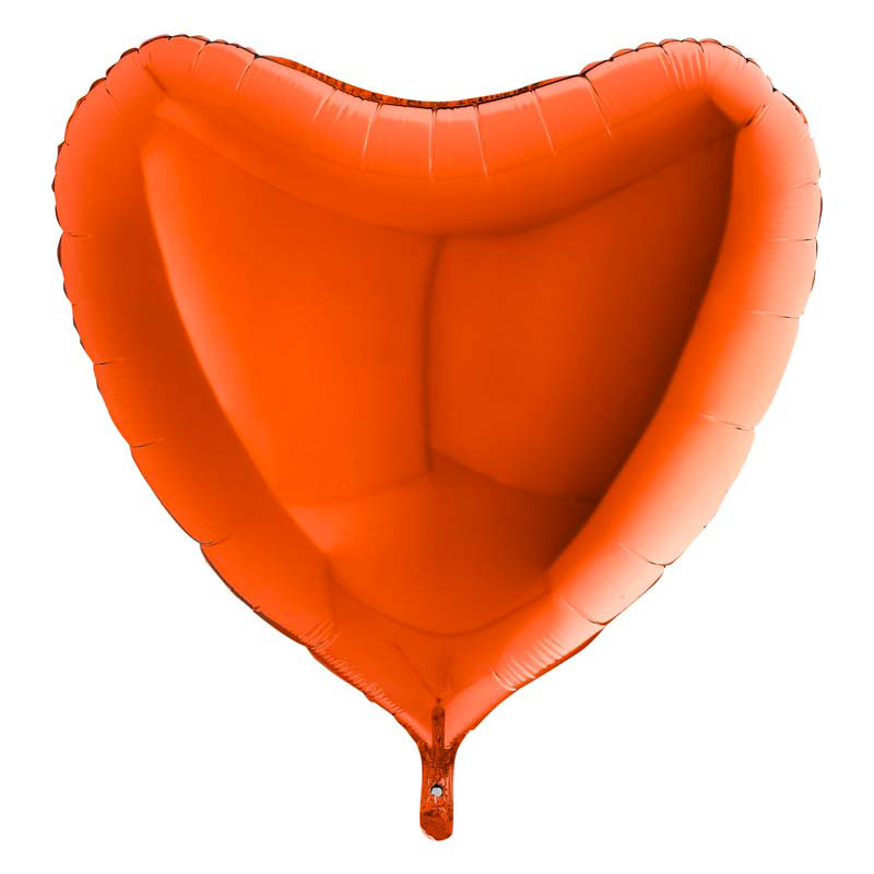 Ballon Alu Coeur Orange