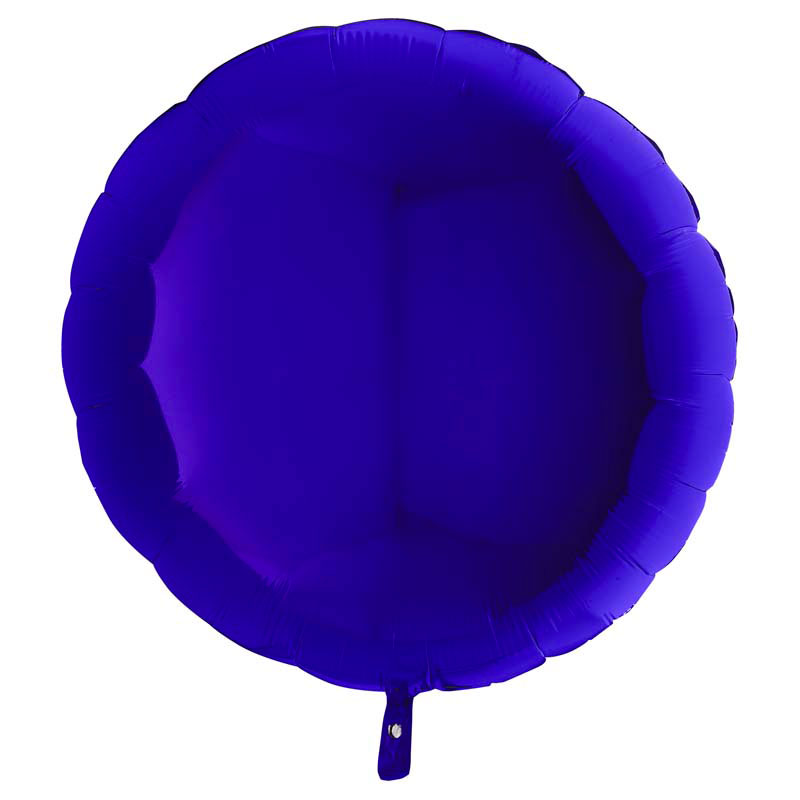 Ballon Mylar Rond Bleu Capri