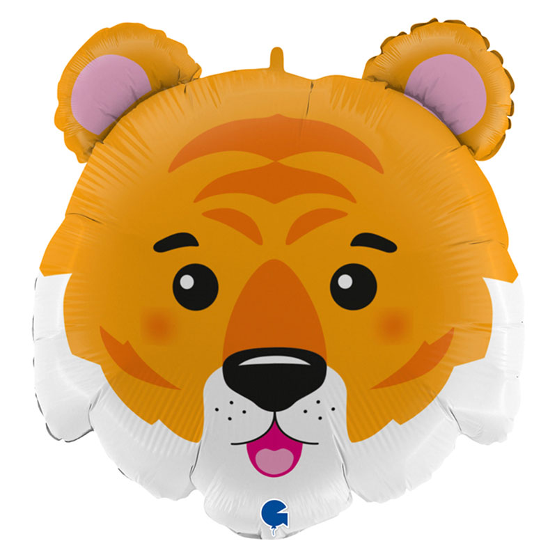 Ballon Mylar T&ecirc;te Tigre