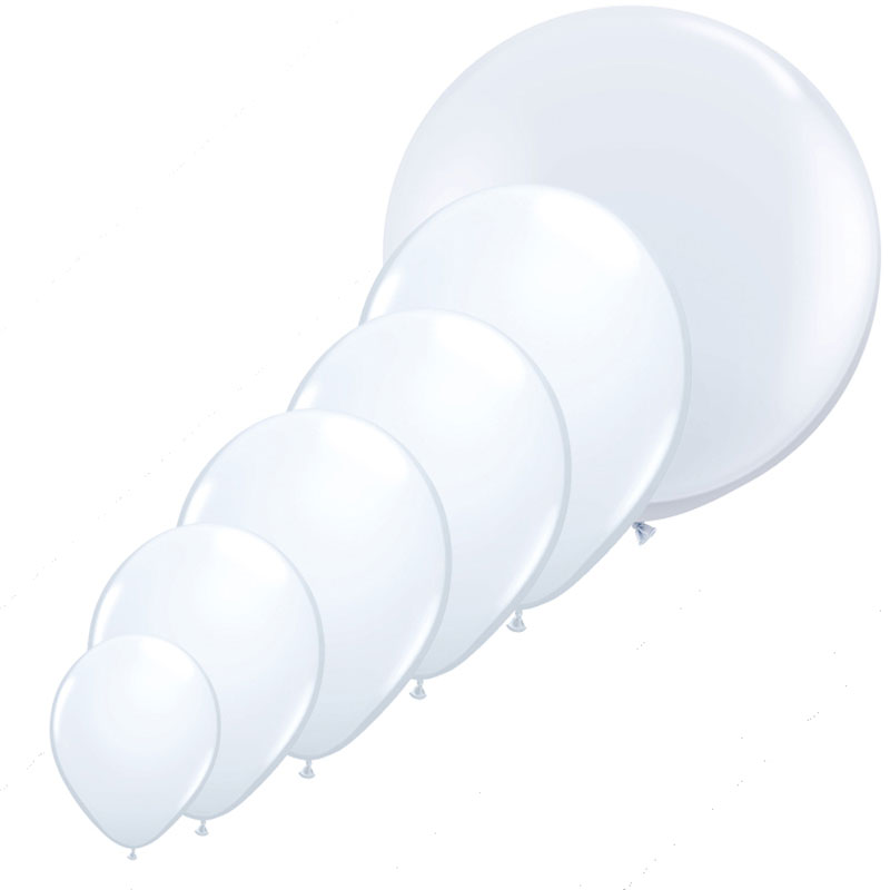 Ballon blanc (White) Qualatex