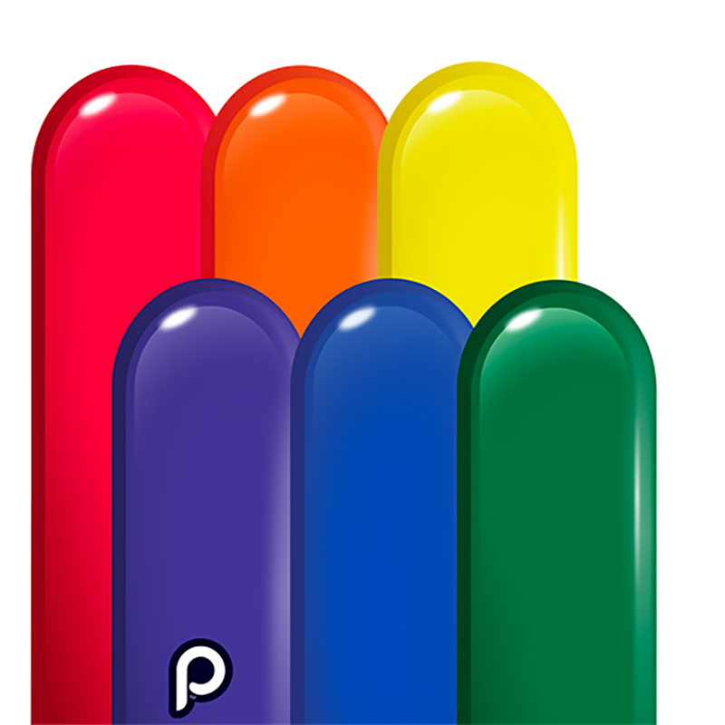 Assortiment Ballons &agrave; Sculpter Classic Rainbow Prima