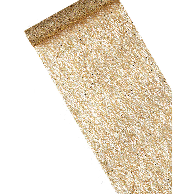 Chemin de table dor&eacute; M&eacute;tallis&eacute;