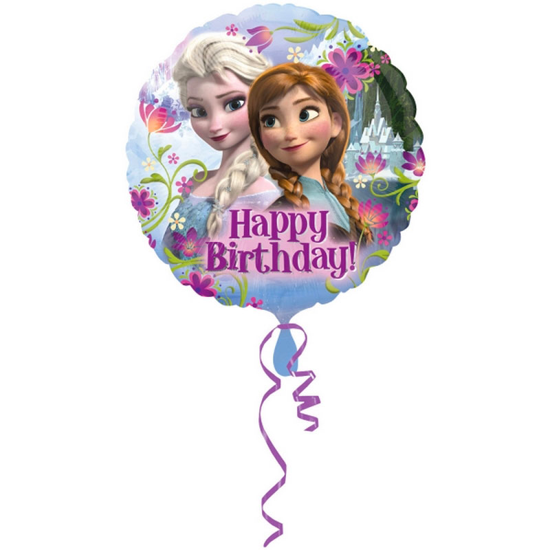 Ballon Reine des Neige Anniversaire Rond