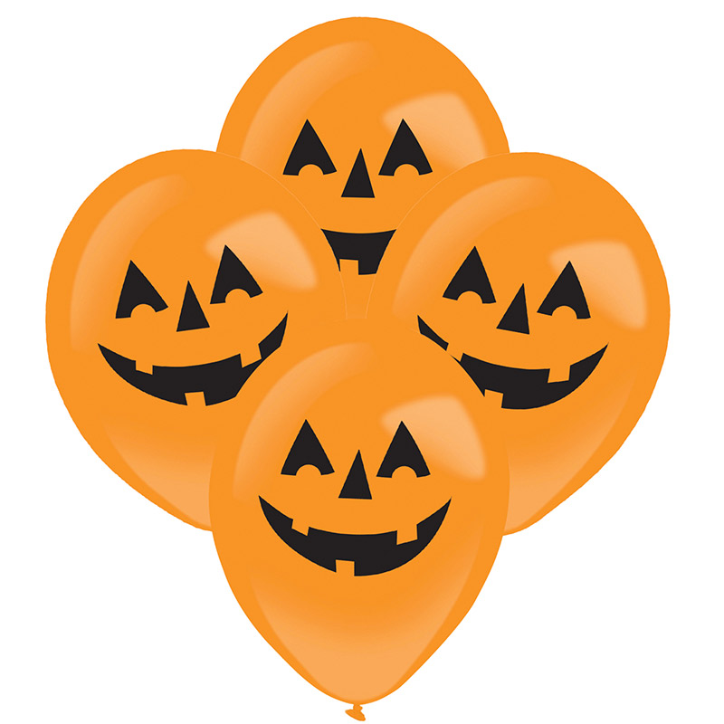 Ballon Halloween Lumineux Citrouille par 4