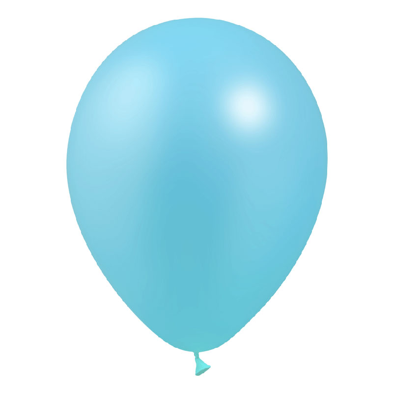 Ballon bleu ciel métal