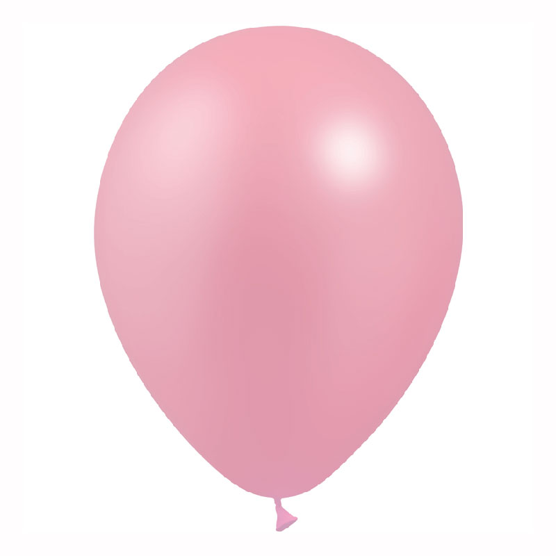 Ballon rose bonbon métal