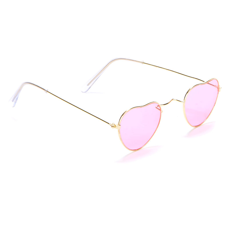 Lunettes M&eacute;tal Coeurs roses