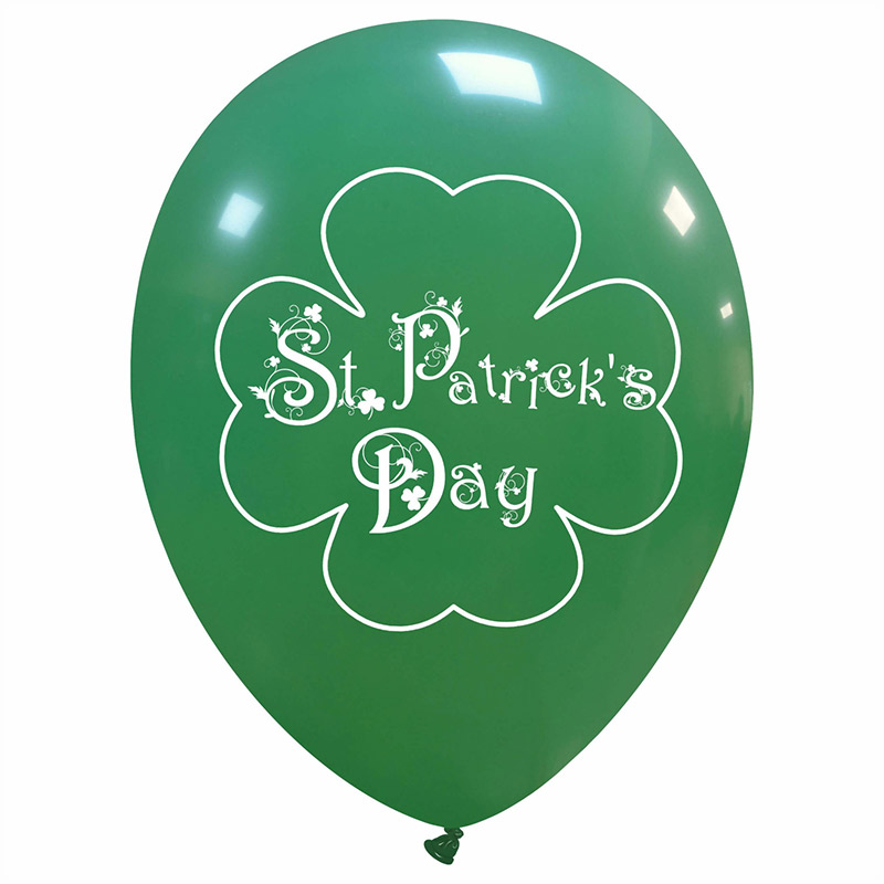 Ballon Vert St Patrick Trefle