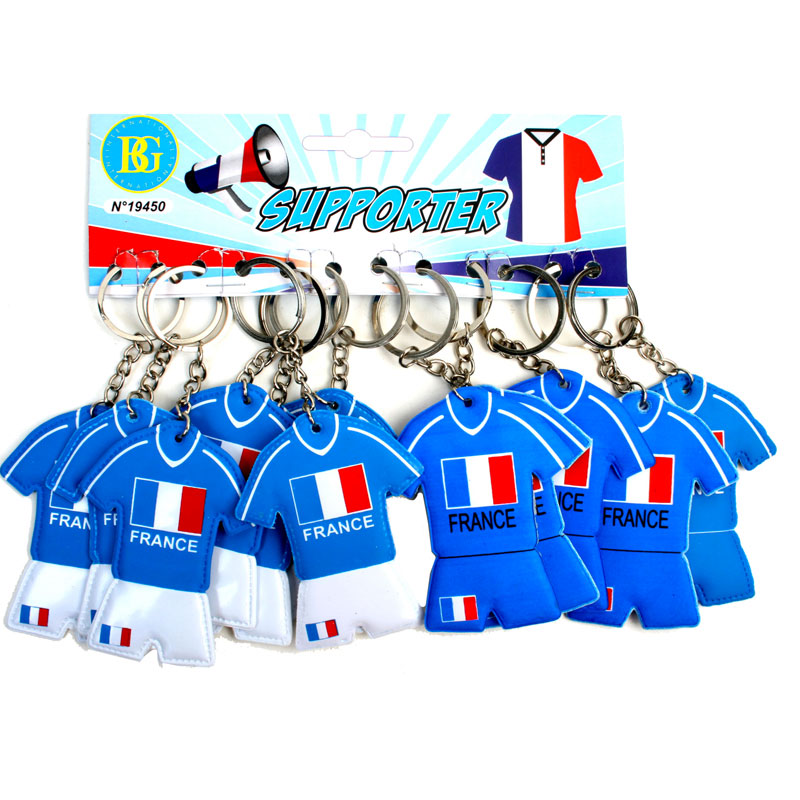 Porte cl&eacute;s Maillot de Foot par 12