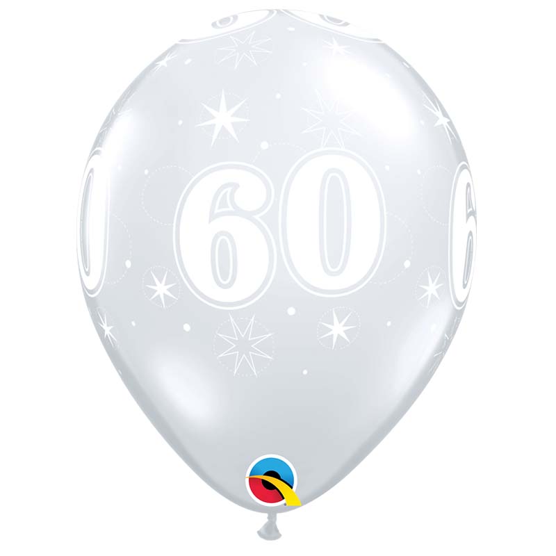 Ballon Qualatex 60 ans Eclats