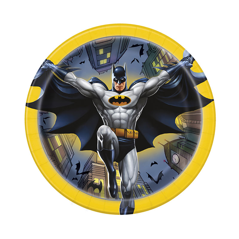 Assiettes en carton Batman