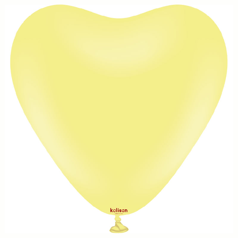 Ballon Coeur Macaron Jaune Kalisan