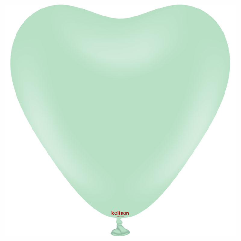 Ballon Coeur Macaron Vert Kalisan