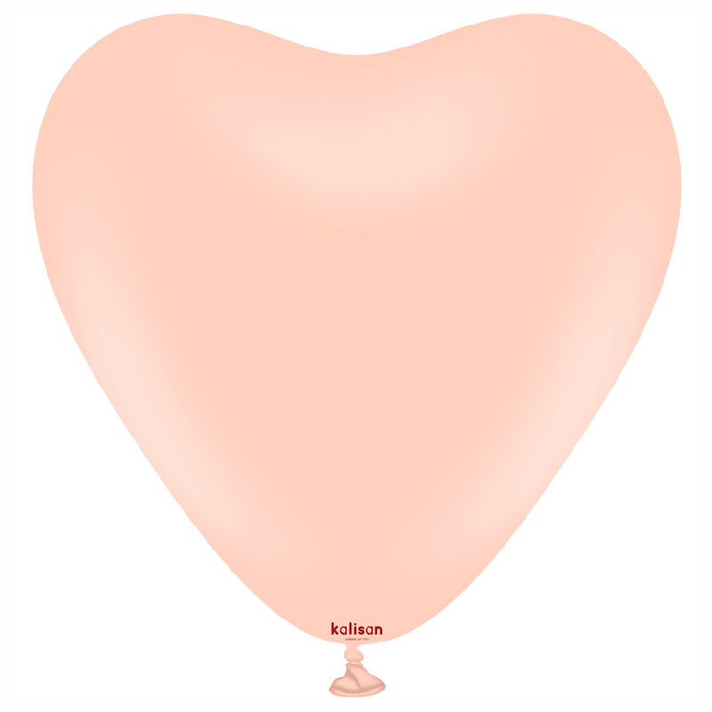 Ballon Coeur Macaron Saumon Kalisan