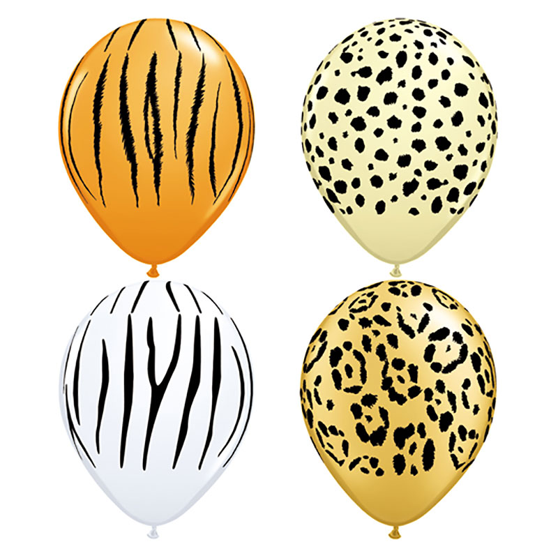 Ballon Latex Safari assorti