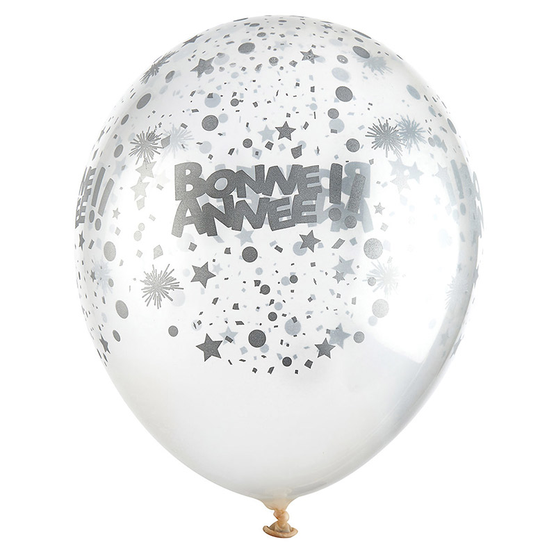 Ballon Bonne ann&eacute;e Argent