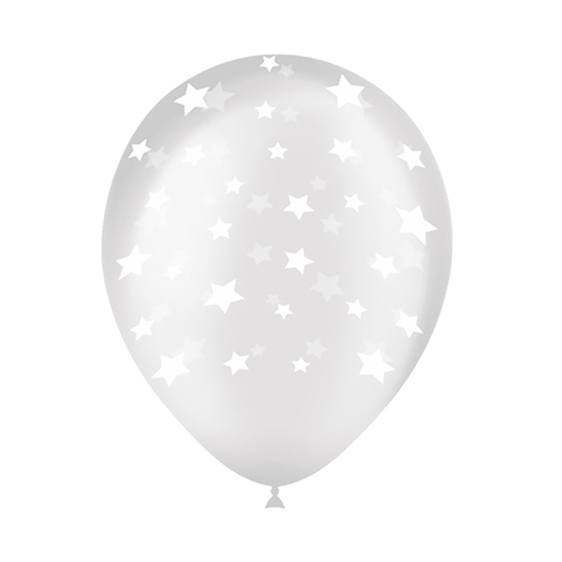 Ballon &eacute;toiles tout autour Transparent (8 pcs)