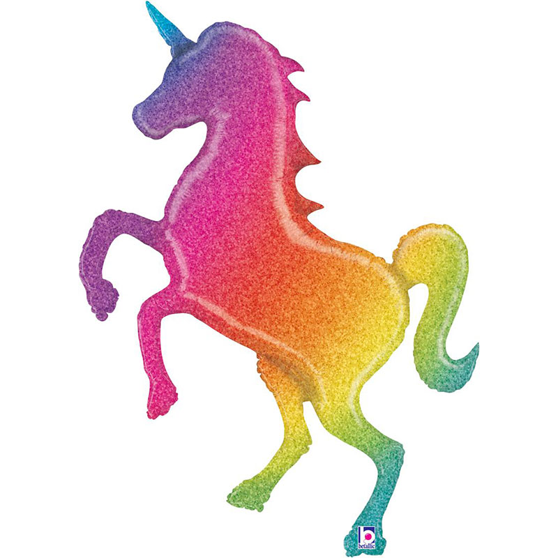 Ballon Mylar Licorne d&eacute;grad&eacute;