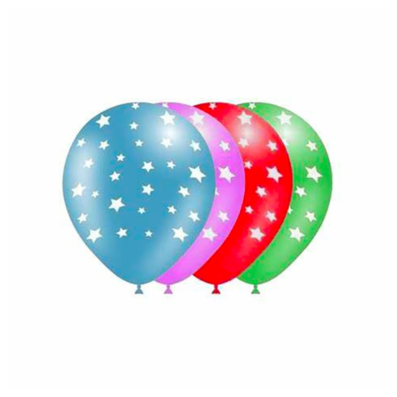 Ballon &eacute;toiles tout autour Assortis Standard (8 pcs)