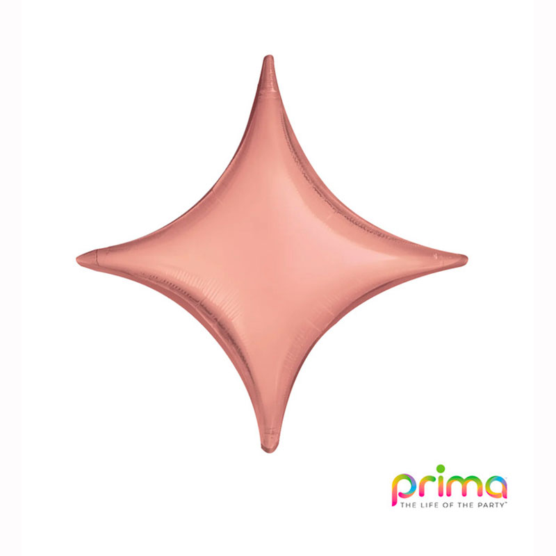 Ballon Mylar &eacute;toile design rose or (Starpoint) 18''
