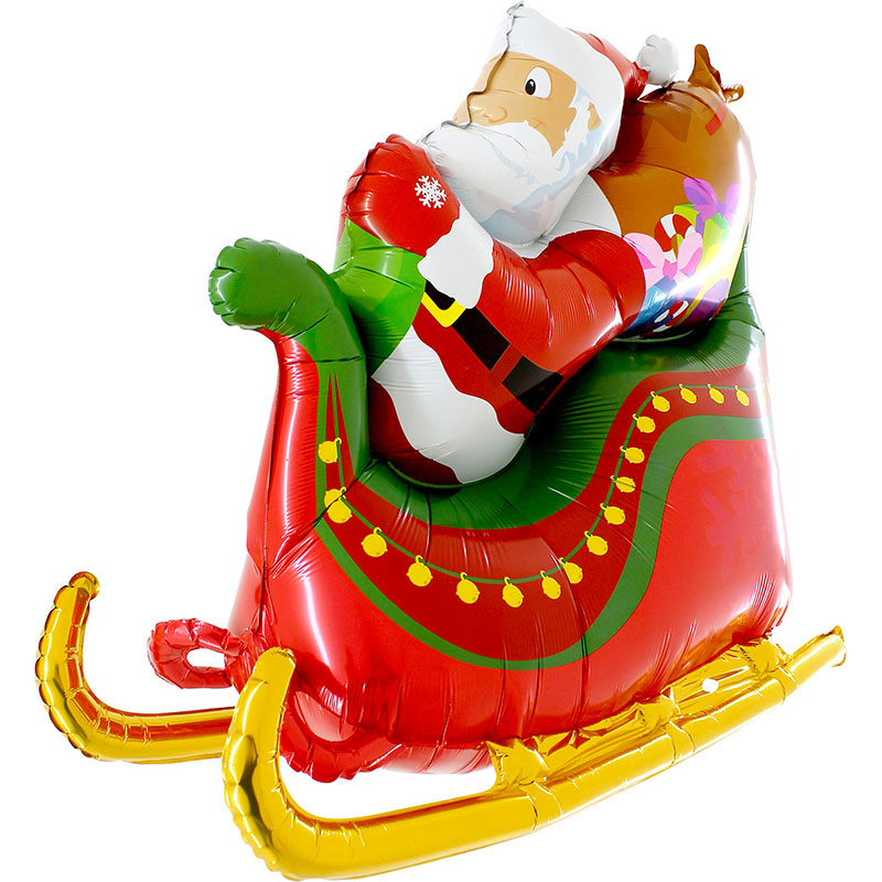 Ballon P&egrave;re No&euml;l Traineau