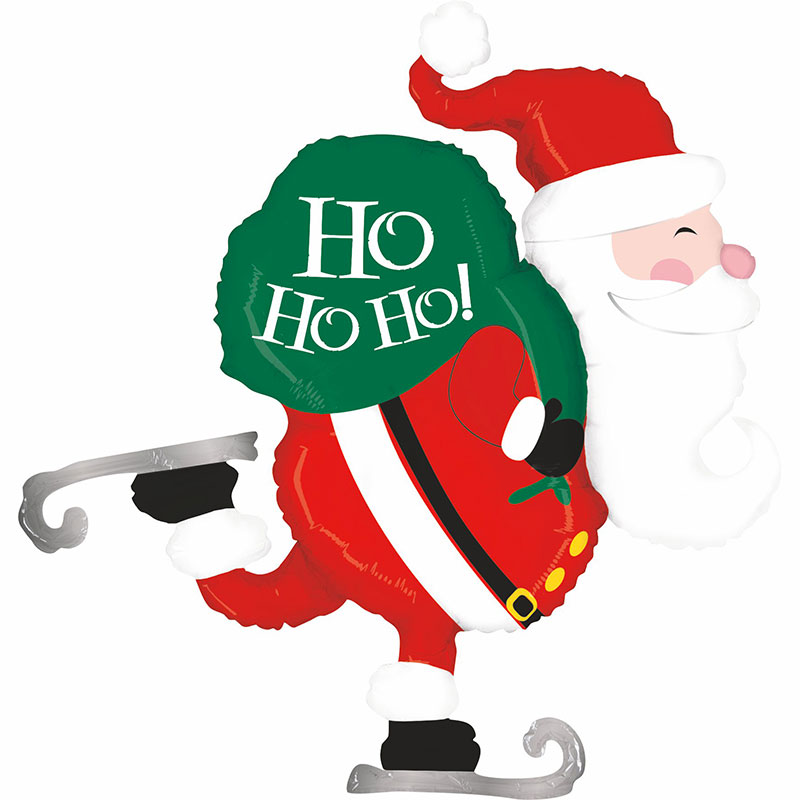 Ballon P&egrave;re No&euml;l Patin