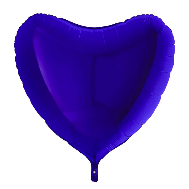 Ballon Alu Coeur Bleu Marine Capri
